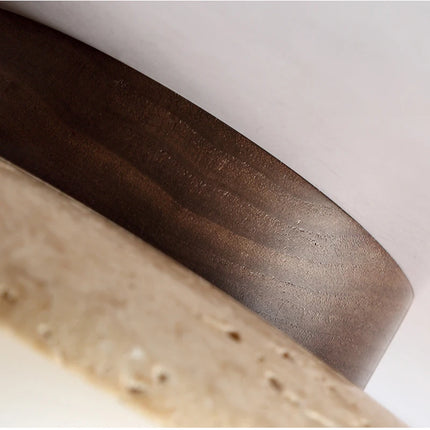 Lámpara de techo LED de piedra travertino