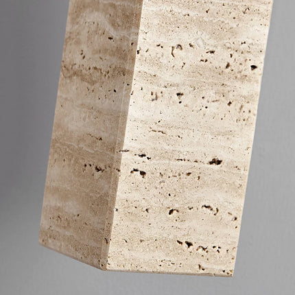 Design der LED-Pendelleuchte aus Naturstein