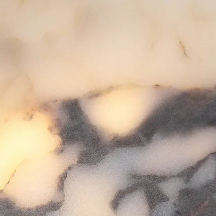 Lámpara colgante circular moderna de mármol negro