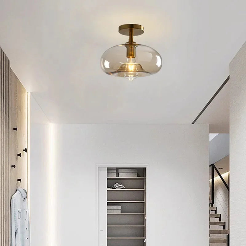 Nordic Glass LED-Deckenleuchte Minimalistisches Design