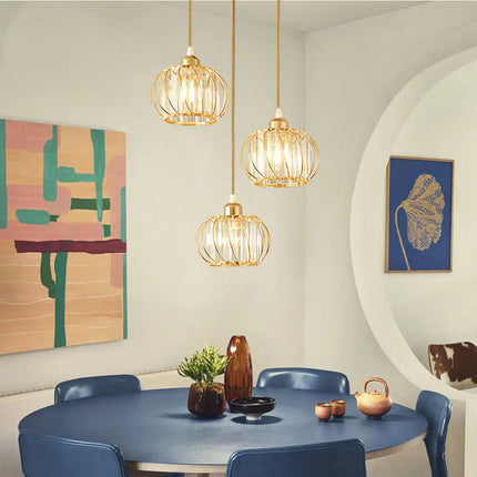 Lámpara colgante de araña de metal moderna