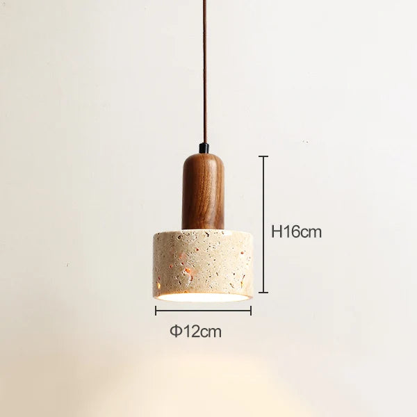 Travertine Stone Pendant Light