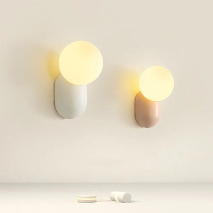 Minimalistische Macaron LED-Wandleuchte
