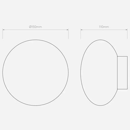 Moderne Wandleuchte aus weißem Glas