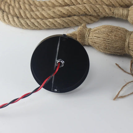 Böhmische Pendelleuchte aus natürlichem Hanfseil