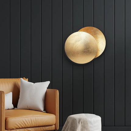 Lámpara de pared LED de diseño Eclipse Gold