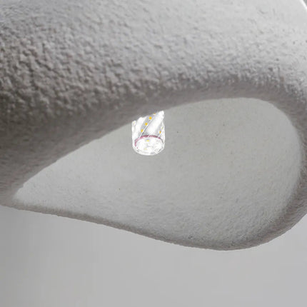 Lámpara colgante japonesa minimalista blanca