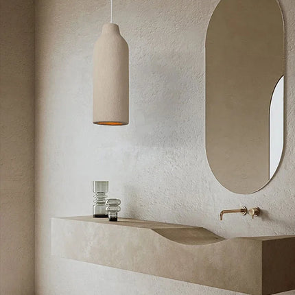 Lustre LED japonais avec base d'ampoule E27, offrant une lumière douce et une ambiance chaleureuse.