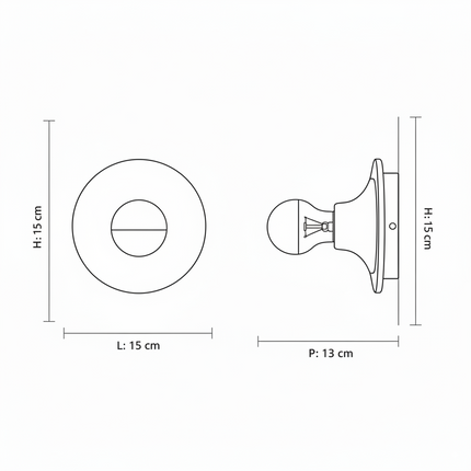 Moderne kreative bunte Eisen-Wandlampe