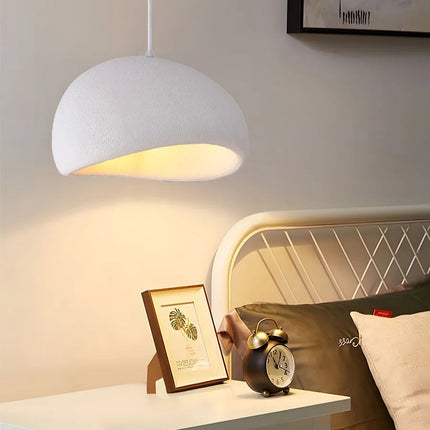 Lámpara colgante japonesa minimalista blanca