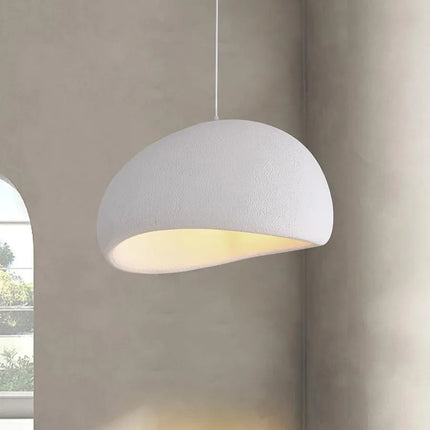 Lámpara colgante japonesa minimalista blanca