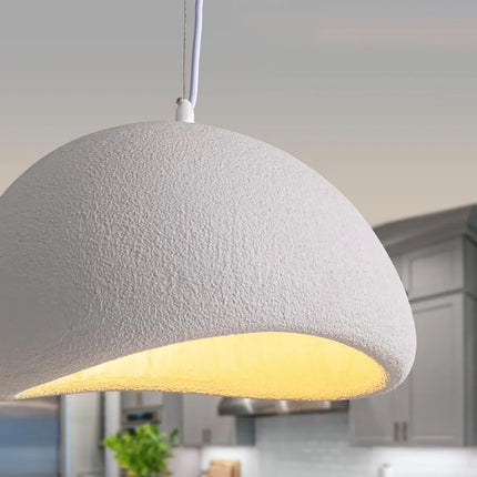 Lámpara colgante japonesa minimalista blanca