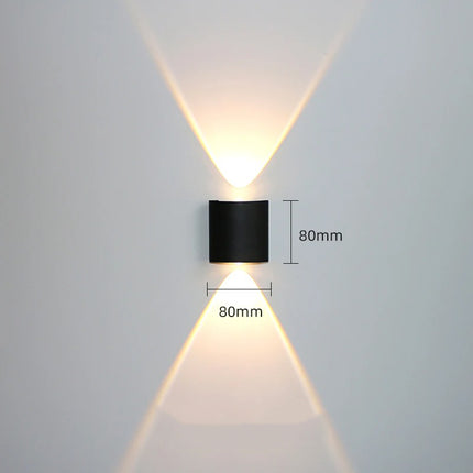 Wasserdichte Aluminium-LED-Wandleuchte