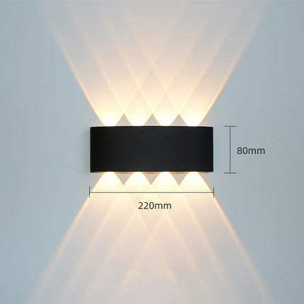 Wasserdichte Aluminium-LED-Wandleuchte