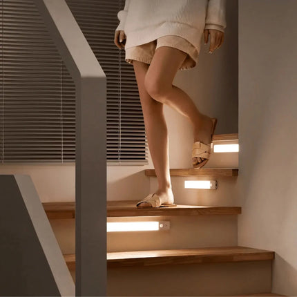 Vue en perspective de la réglette LED autonome