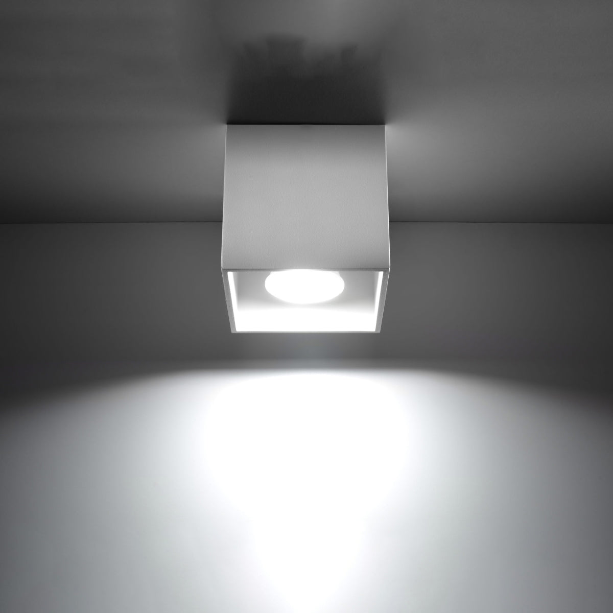 Plafonnier Cube LED blanc