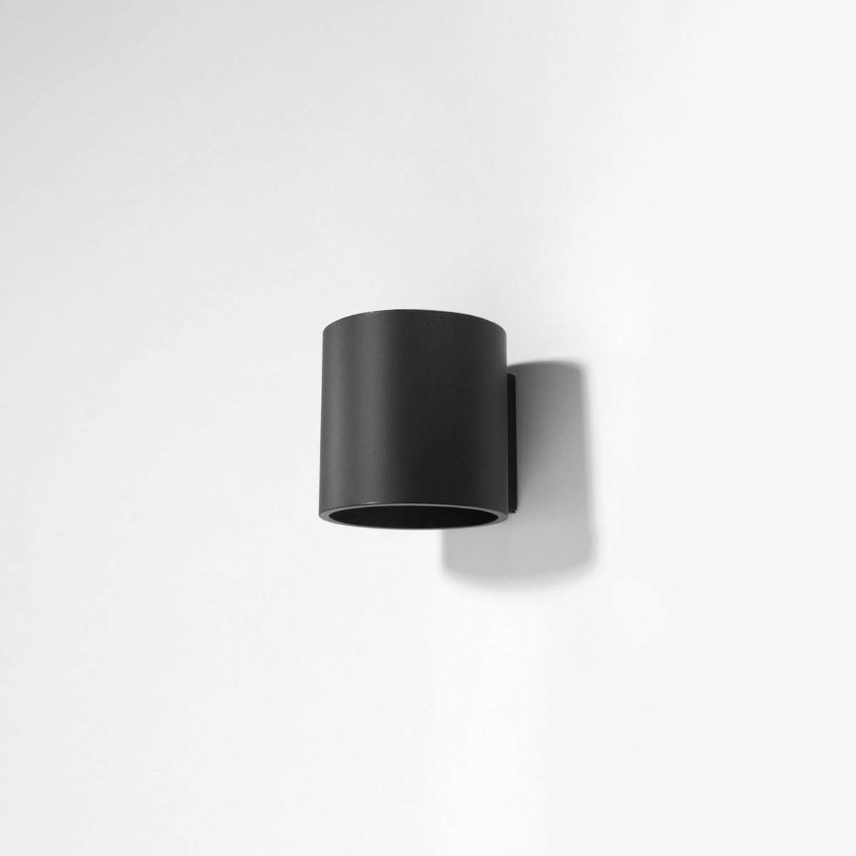 Black Cylindrical Wall Light