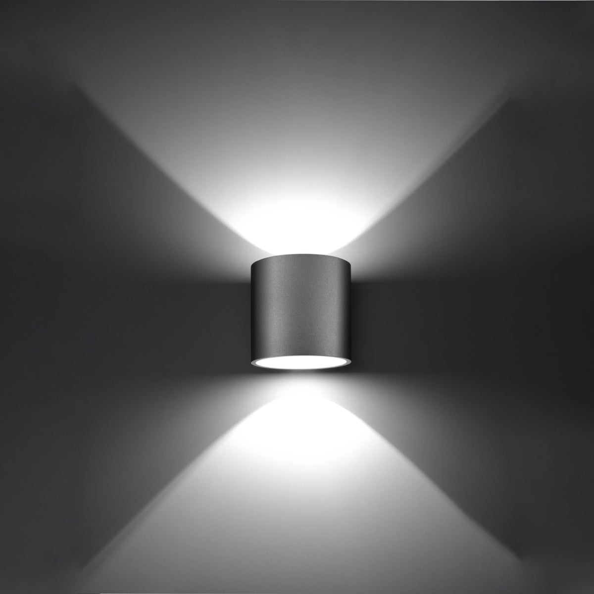 Cylindrical Wall Light Grey