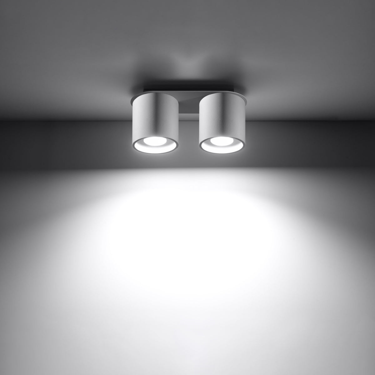 Plafonnier Double Cylindre LED blanc