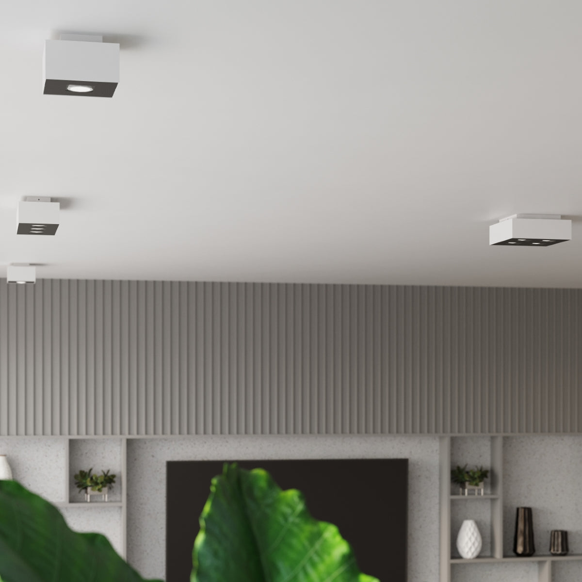 Refined LED white ceiling light