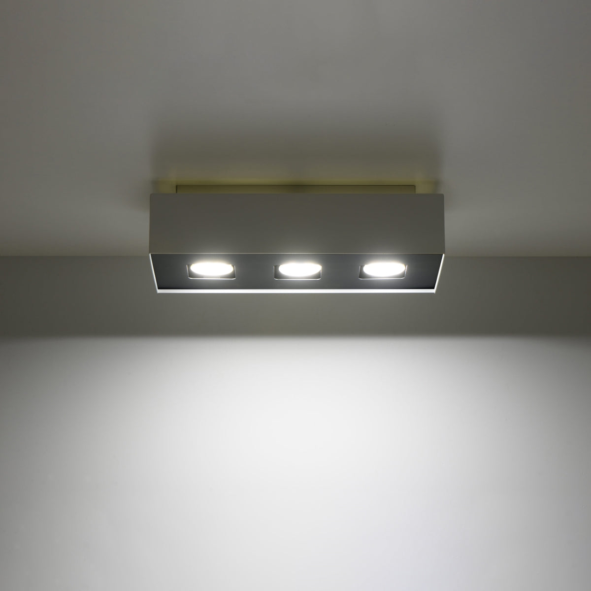 Triple Refined LED Ceiling Light in White