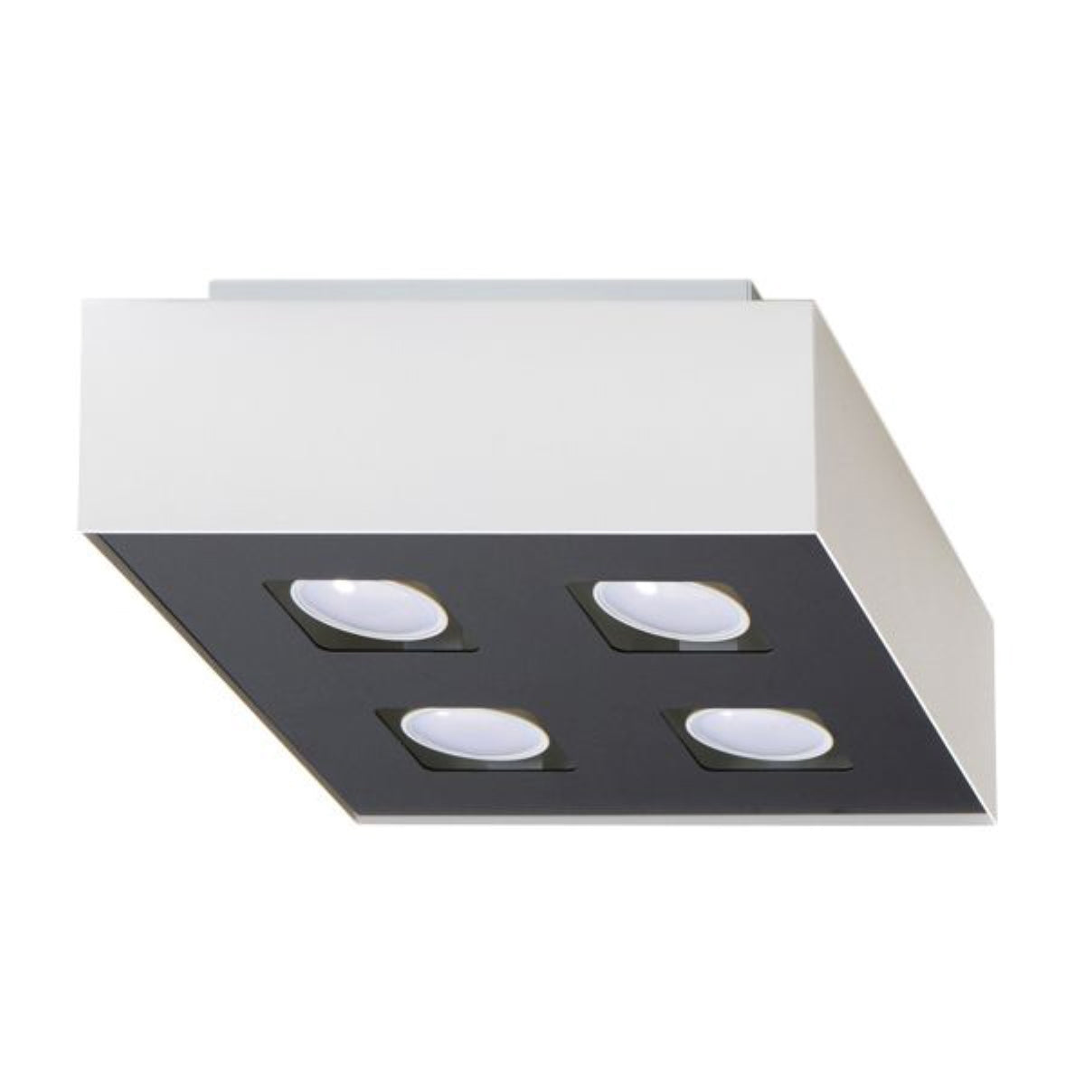 Refined Quadruple LED Ceiling Light in White