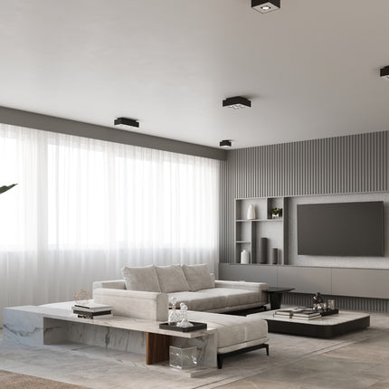 Triple Refined schwarze LED-Deckenleuchte