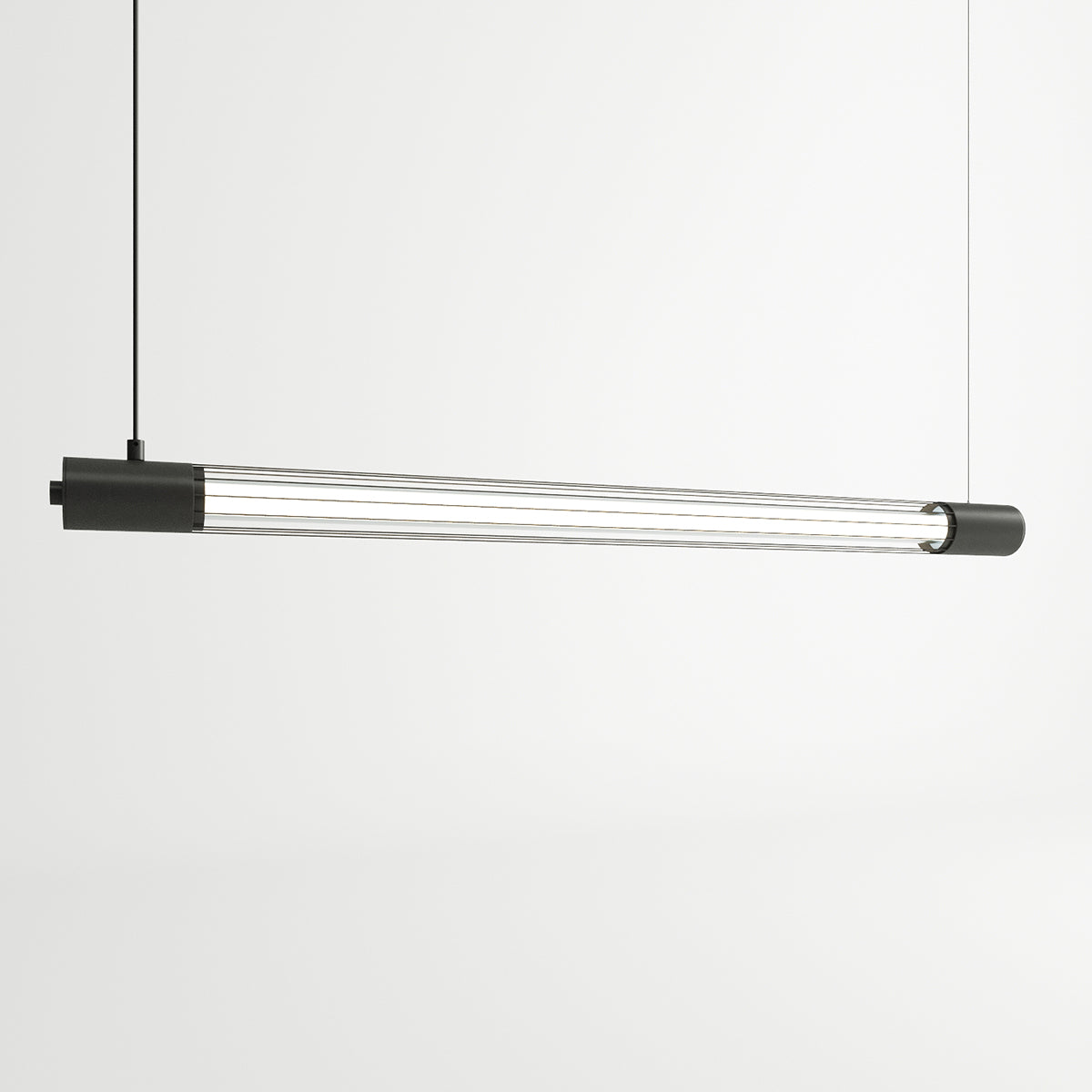 Black Tube Lumineux pendant lamp