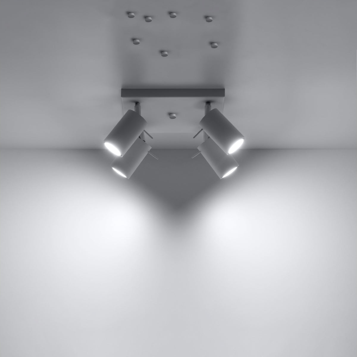 Directional ceiling light 4 white LEDs