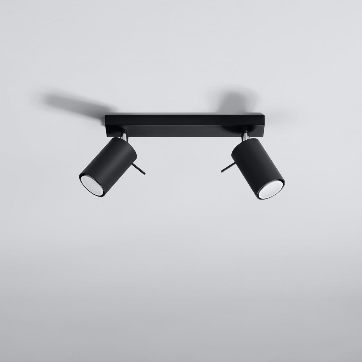 Directional ceiling light 2 LED black