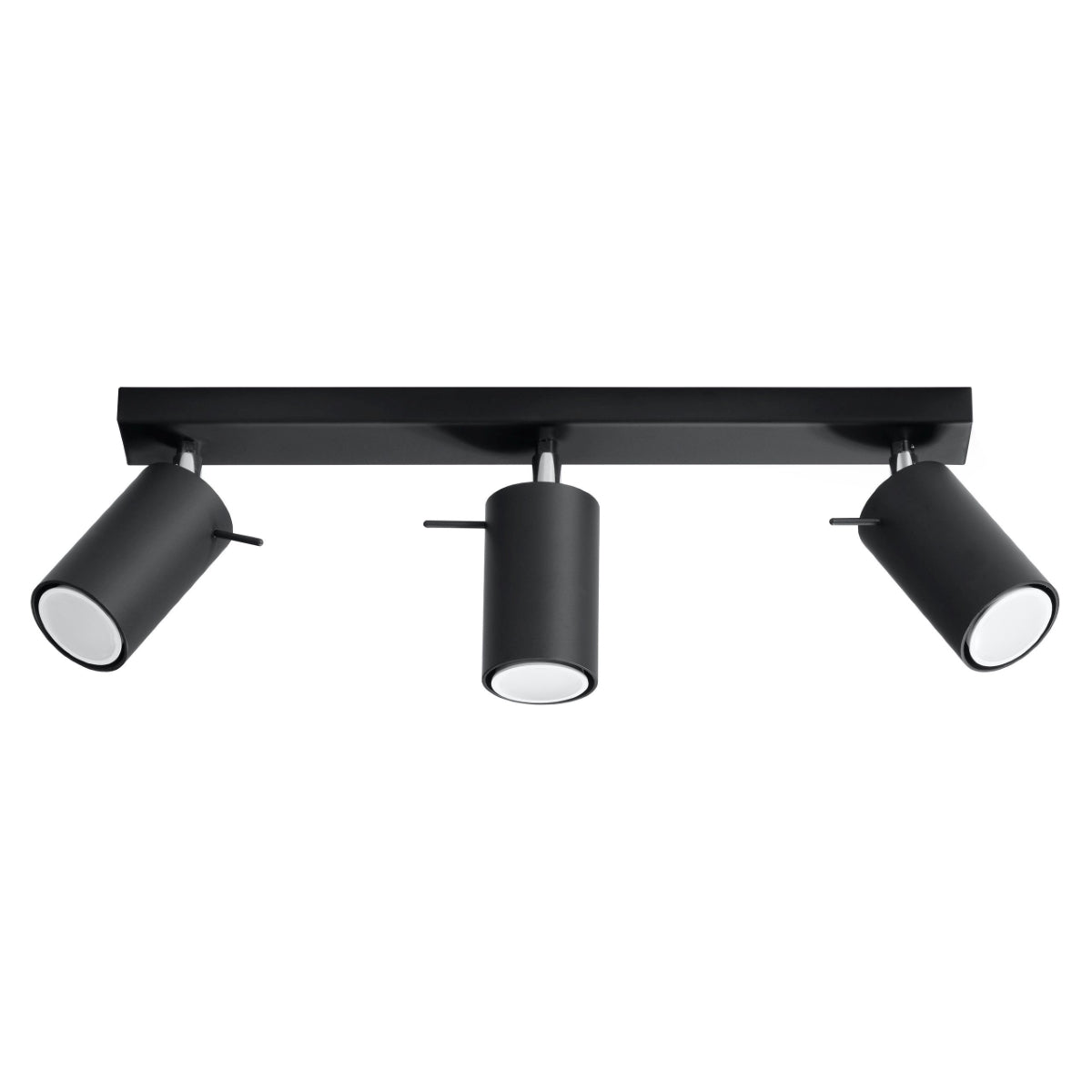 Black 3 LED Directional Ceiling Light