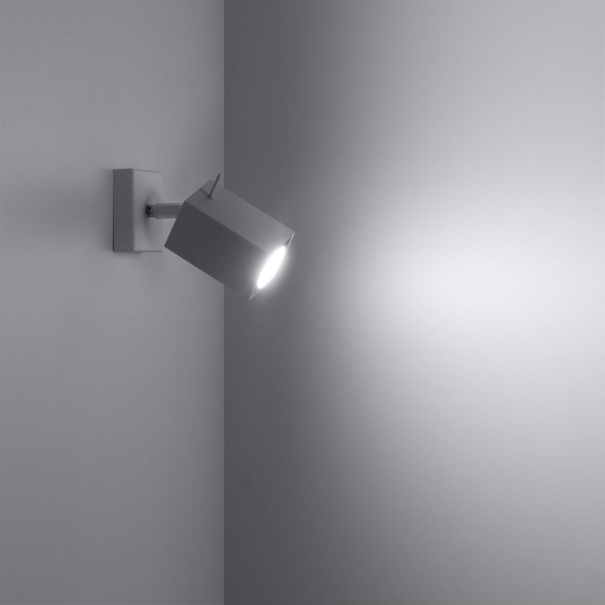 White LED Square Directional Wall Light