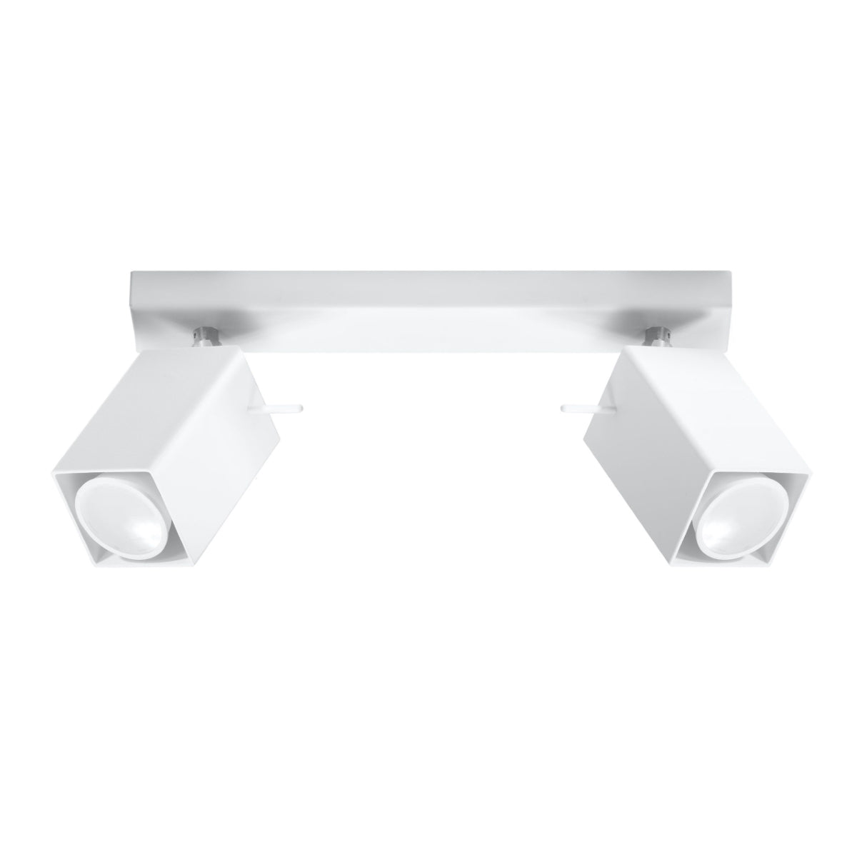 Plafonnier Directionnelle Carré 2 LED blanc