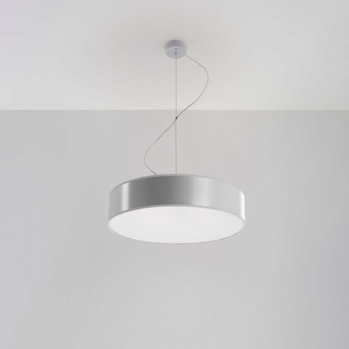 Lampe suspendue Arène 45 gris