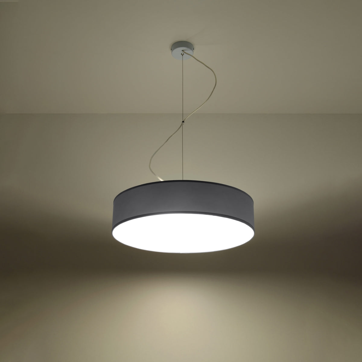 Lampe suspendue Arène 45 gris