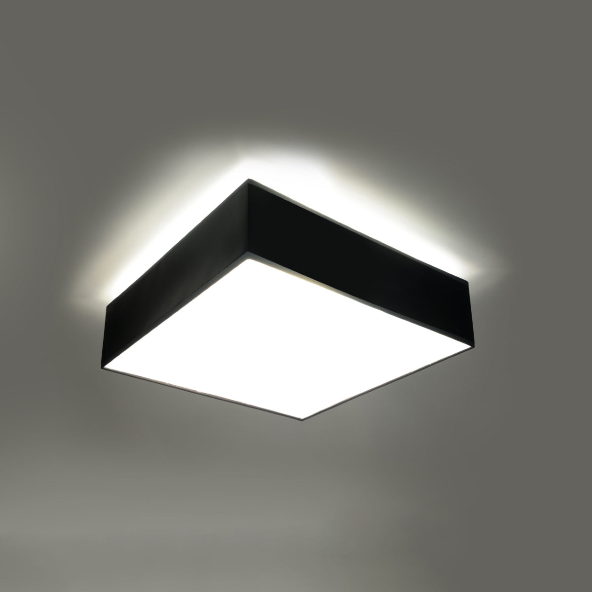 Black 35 Square Platform Ceiling Light