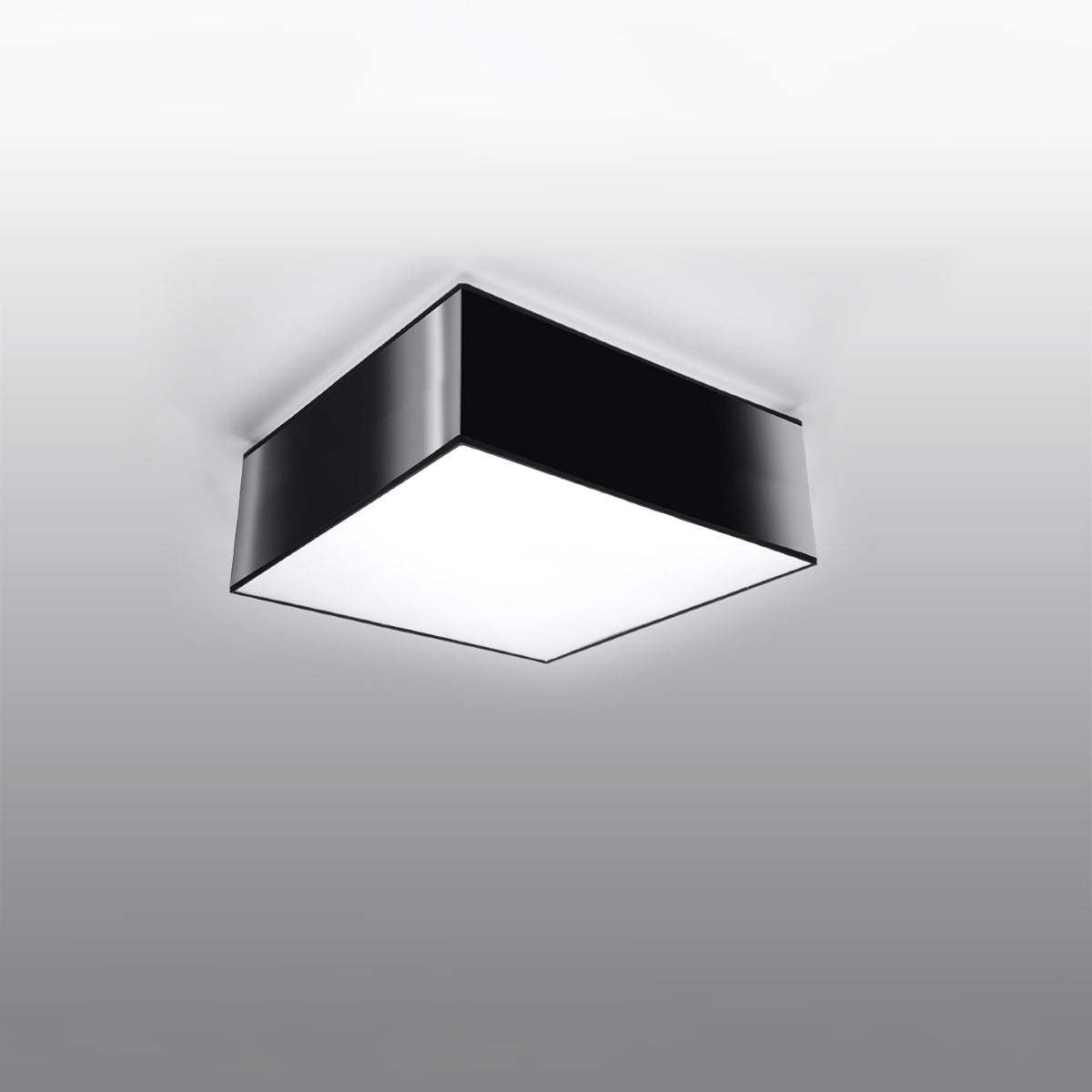 Ceiling light Platform Square 25 black