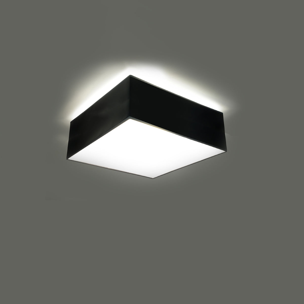 Ceiling light Platform Square 25 black