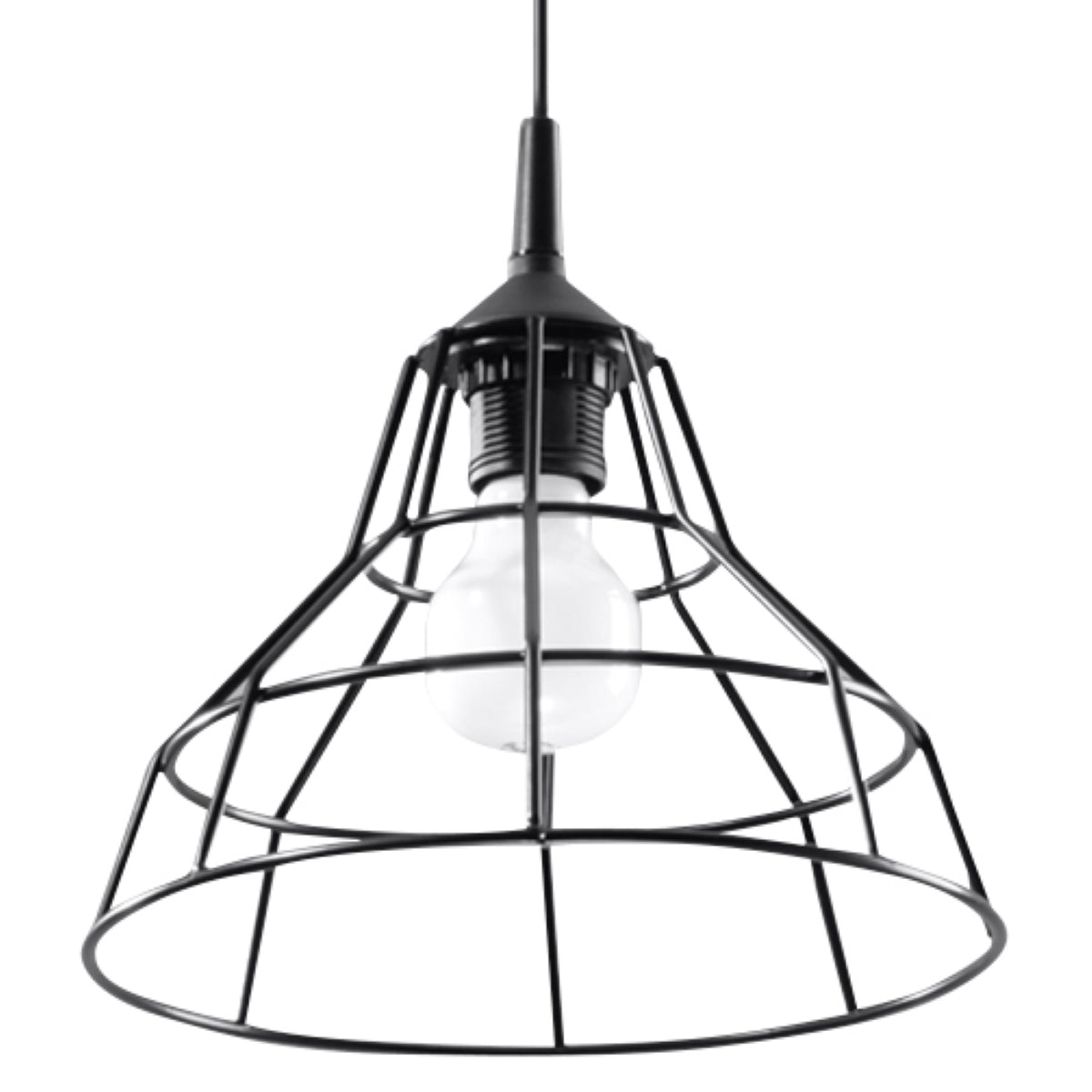 Lampe suspendue Cage Scandinave noir