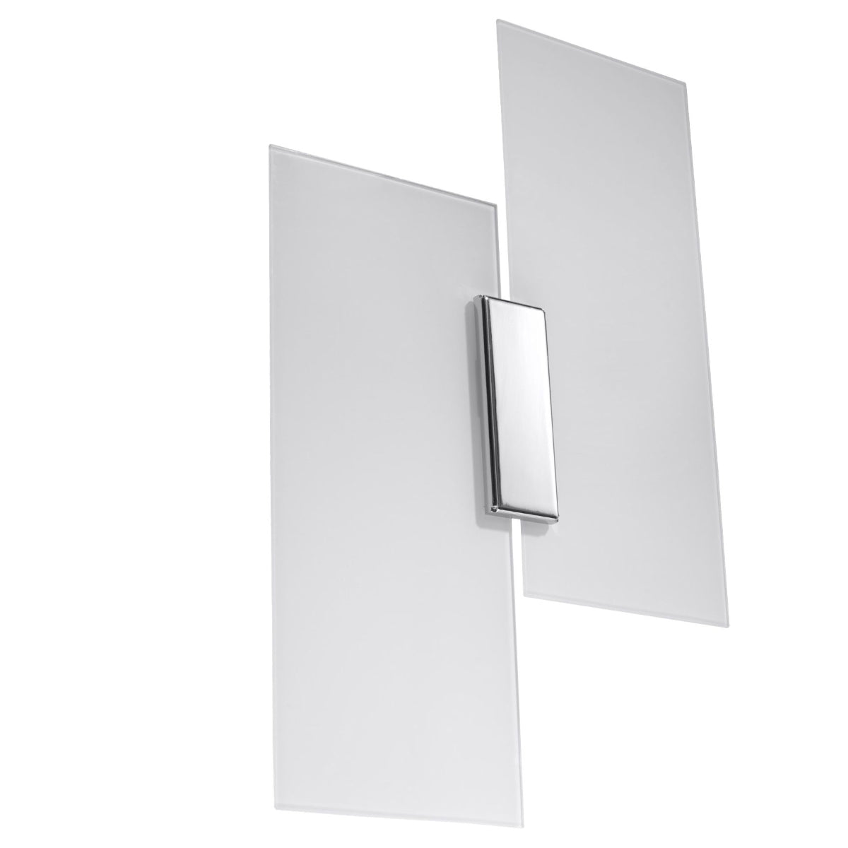 White Geometric Panel Wall Light