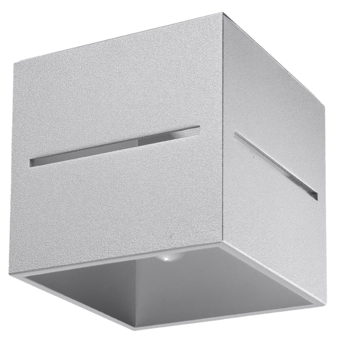 Plafonnier Cube Ouvert gris