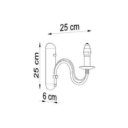 Applique Bougie Moderne blanc