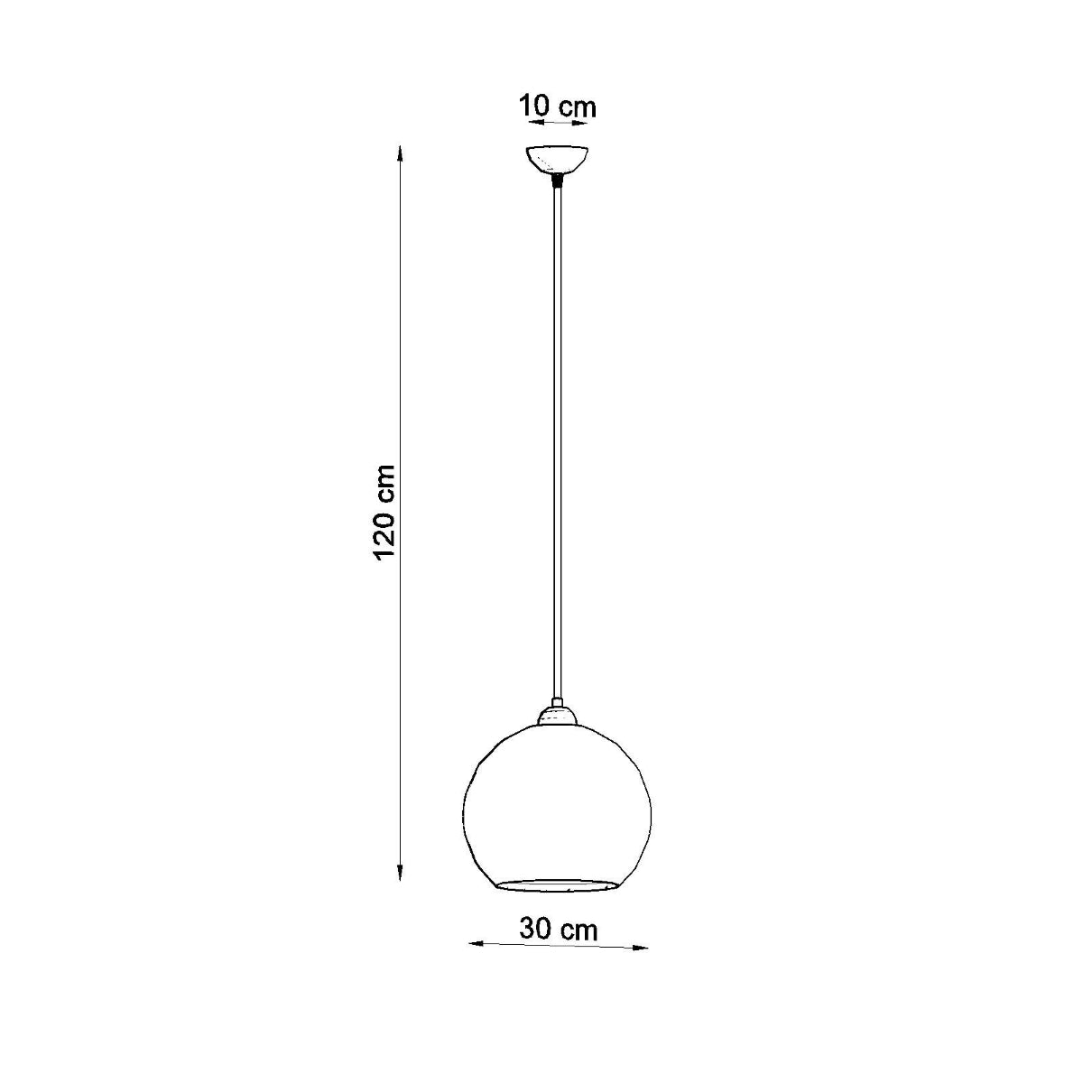 Lampe Pendante Bulle graphite