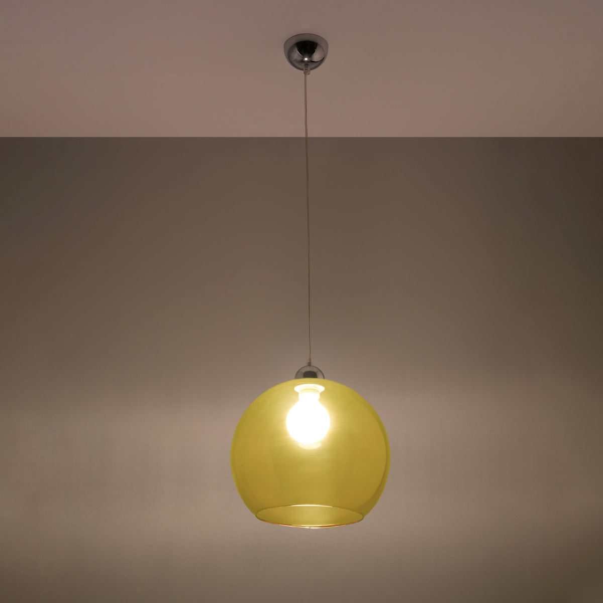 Lampe Pendante Bulle jaune