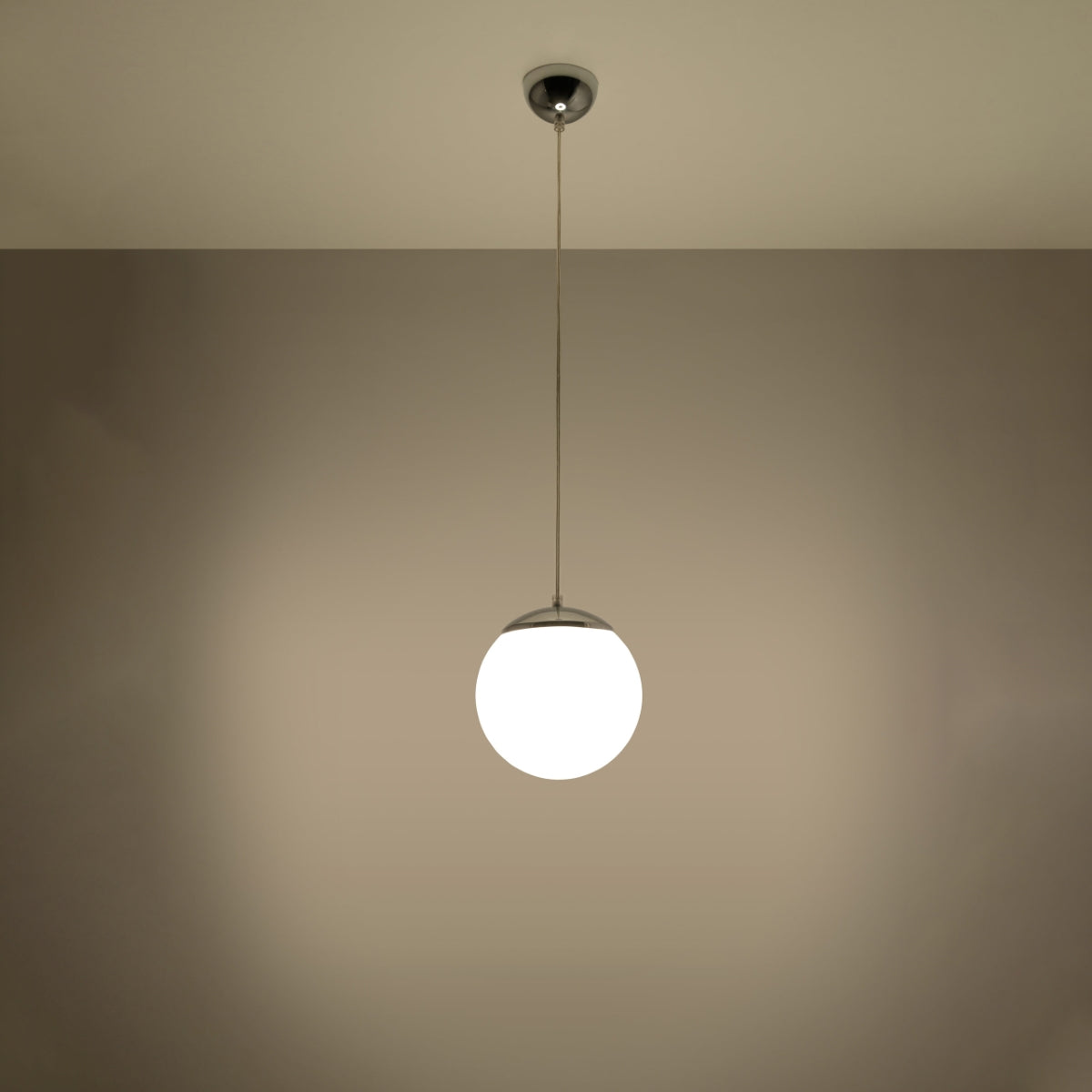 Sphere 20 chrome pendant lamp