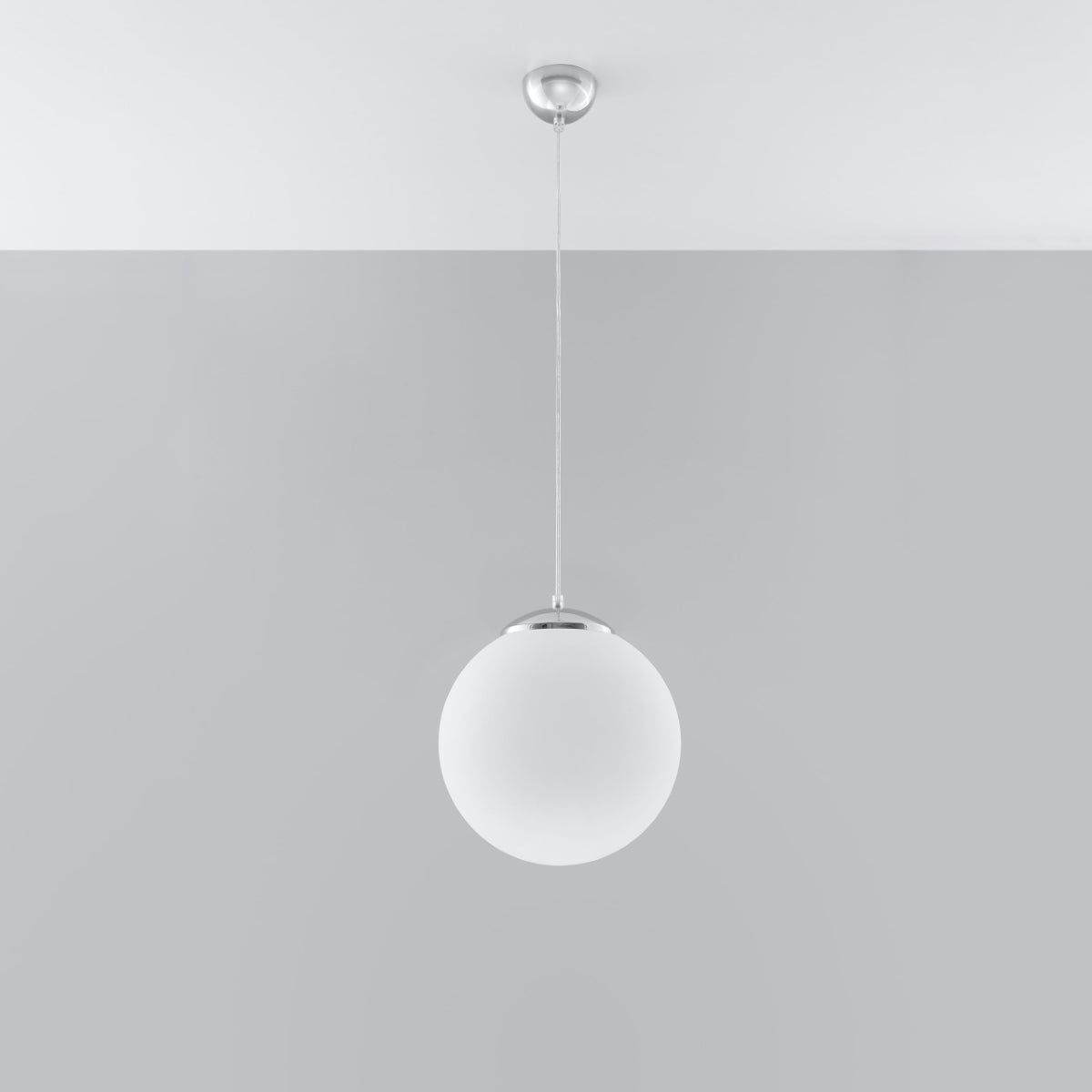 Sphere 30 chrome pendant lamp