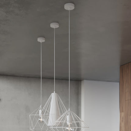 Lampe à suspension Gaspare blanc