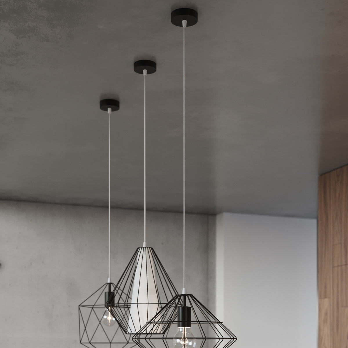 Gaspare black pendant lamp