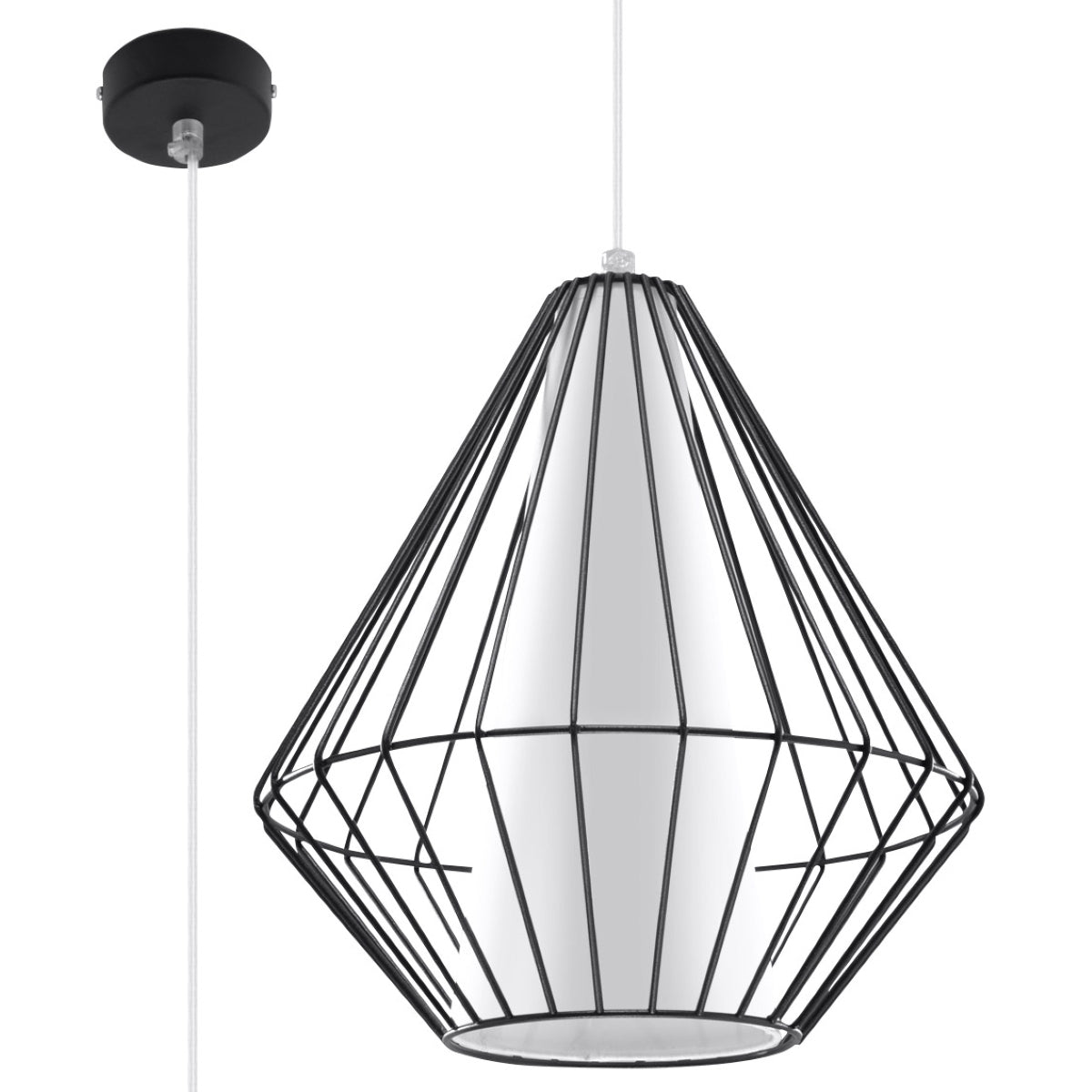 Demi black hanging lamp