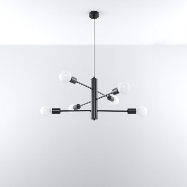 Lustre Duomo 6 Horizontal en Acier